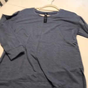 Soft long tunic type lightweight sweatshirt